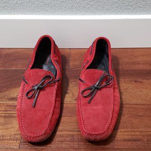 Tod's For Ferrari Suede Driving Loafers